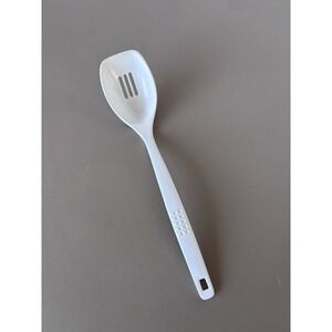 VTG Kamenstein Slotted Spoon Melamine Serving Utencil Kitchen White